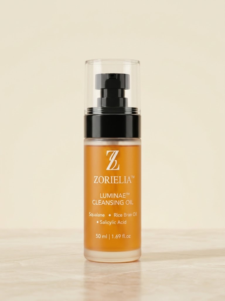 LUMINAE™ Cleansing Oil – Squalane & Rice Bran Botanical Cleanser | ZORIELIA
